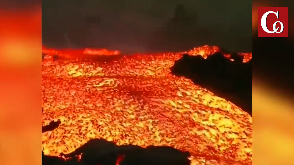 Видео. Самое грандиозное извержение вулкана на Канарских островах