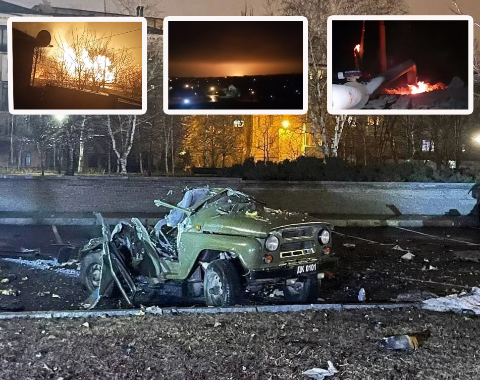 Неспокойная ночь. Донецк и Луганск сотрясла серия взрывов