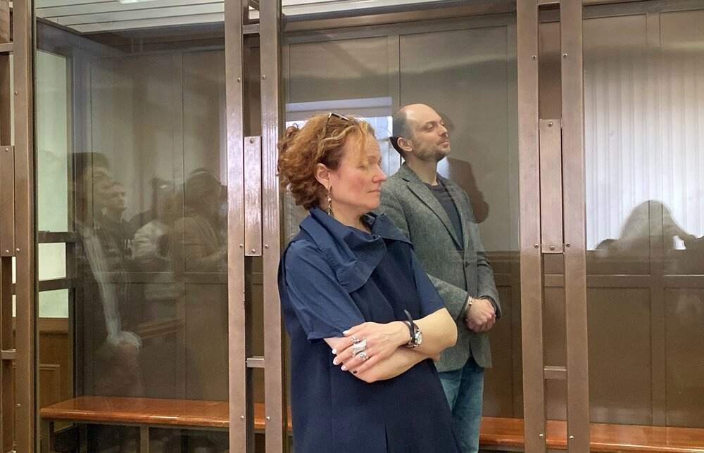 Владимир Кара-Мурза во время оглашения приговора