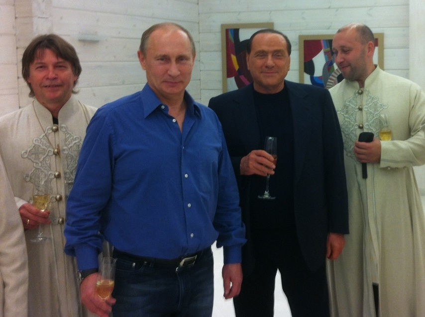 Путин и Берлускони