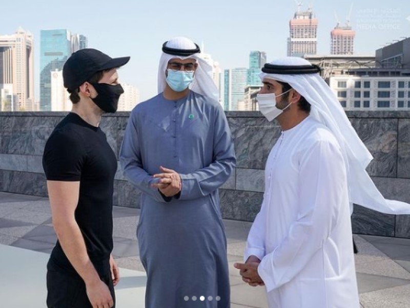 Павел Дуров нанес визит принцу в Дубае. Цель встречи не уточняется