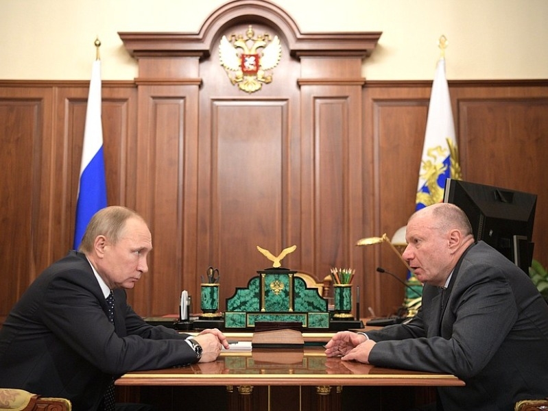 Владимир Путин и Владимир Потанин // Фото: сайт президента РФ